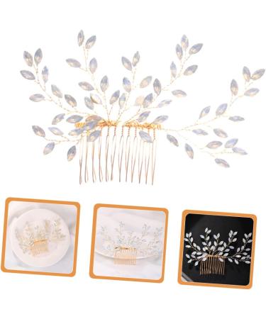 Ipetboom Sweet Rhinestone Hair Accessories Bridal Hair Wedding Hair Comb Beads Rhinestone Headpiece Prom Hair Accessories Headwear for Women Bride Hair Piece Wedding Dress Crystal - Buy Online on GoSupps.com