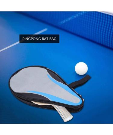 Alomejor Blue Ping Pong Paddle Case | Waterproof Oxford Table Tennis Bat Bag for Full Protection - Buy Online on GoSupps.com