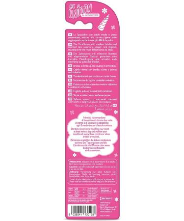 Naturaverde Kids Unicorn Toothbrush - Medium Bristles Fun & Colorful Design for Children - Ideal for Kids' Dental Care - Buy Online on GoSupps.com