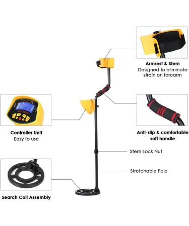 QISUO High Sensitivity High Sensitivity High Performance Metal Detector MD3010II Underground Metal Detector Gold Digger Treasure Hunter Metal Finder Treasures Seeking Tool - Buy Online on GoSupps.com