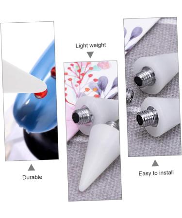 DOITOOL 20 Pcs Manicure Point Drill Pen Diy Wax Replacement Nails Drill Picking Pen Head Pedicure Sponge Scrubber Nail Tools Nail Art Pencil Head White Double Head Nail Drill Acrylic - Buy Online on GoSupps.com