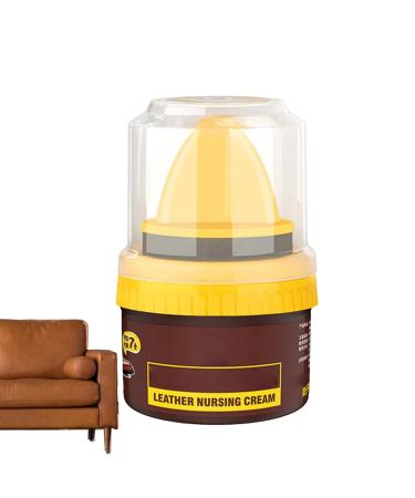 manting Leather Repair Cream Liquid Shoe Polish | Shoe Cream With Sponge Applicator | 50ml Leather Shoe Polish With Sponge Applicator | Shoe Cream Shoe Polish Kit | For Sofas Furniture Car Interiors Brown