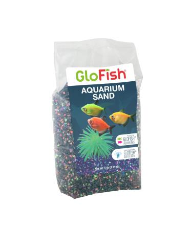 GloFish Aquarium Sand 5 Pounds, Black with Highlights, Complements Tanks and Dcor, (AQ-78485)