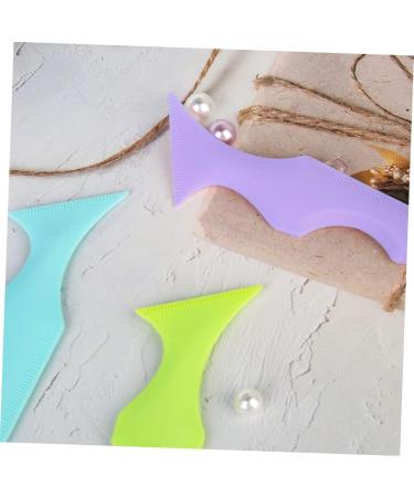 POPETPOP 2pcs Silicone Beauty Ruler Eyeliner Pencil Makeup Applicator Angled Eyebrow Stencils Shield Massage - Buy Online on GoSupps.com