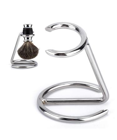 Premium Stainless Steel Shaving Brush Holder & Stand - Ideal for Men Travel & Salon Use - Buy Online on GoSupps.com