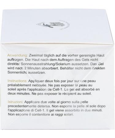 cell-1 Anti-wrinkle snail gel I Cream against acne scars healthy skin & age spots I regenerating & repairing snail cream I snail gel 50ml - Buy Online on GoSupps.com