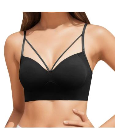 BH Bustier Women -New Feast Cushion For Women Beautiful Back Burd Small Breast Foldable Tank Top -Longer Surmen Loose BH Underbust Black Protection Black Unity Size