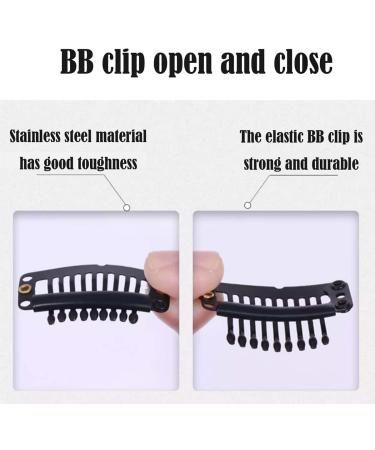 DENGWANG Chunni Clips With Safety Pins Chunni Grip Clips with Safety Pin Chunni Grip Clips Chunni Clips for Hair Extensions (8PCS-Brown) - Buy Online on GoSupps.com