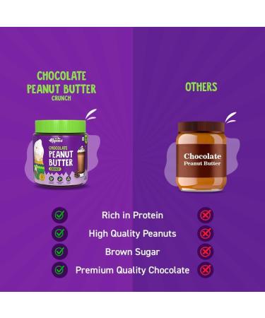 ALPI NO Chocolate Peanut Butter Crunch 400g - Roasted Peanuts Chocolate Paste Brown Sugar & Sea Salt - 24g Protein Gluten Free Vegan Plant Based Peanut Butter Crunchy - Buy Online on GoSupps.com