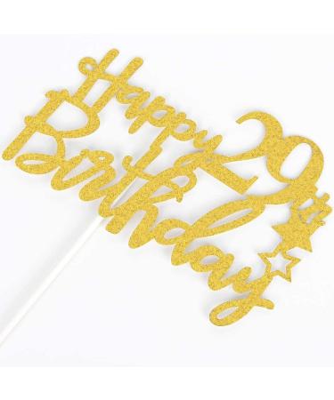 Tenhaisi Gilttery Gold Happy 29th Birthday Cake Topper Cheers to 29 Birthday Party Decoration Birthday Party Decoration - Buy Online on GoSupps.com