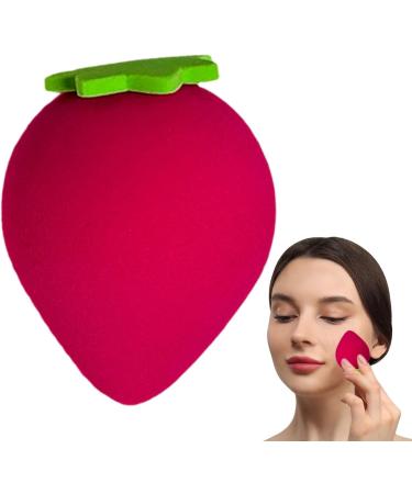 Cute Makeup Sponge - Cute Fruit Shape Soft Beauty Sponge - Multi-Purpose Cosmetics Sponge Makeup Blender for Beginners Beauty Lovers Women Strawberry - Buy Online on GoSupps.com