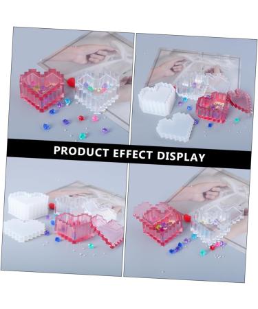 COHEALI 2 Sets Storage Box Mold Silicone Molds Epoxy Silicone Diy Crystal Epoxy Mold Accessories Crafts Whitex2pcs 9.6X8.9CMx2pcs - Buy Online on GoSupps.com