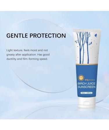 Birch Juice Moisturizing Sunscreen UV LOCK SPF50 Broad Spectrum Moist Essence Sunscreen for Face Korean Skincare No White Cast 1.69 Fl Oz (1) - Buy Online on GoSupps.com