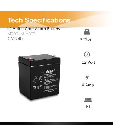 Casil 12V 4Ah Rechargeable Replacement Battery - International Shipping Available - Long-lasting & Reliable Power - Buy Online on GoSupps.com