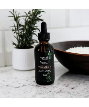 Agadir Rosemary & Rice Water Hair Scalp Strength Oil - Nourish & Strengthen Hair | 2 oz | International Shipping - Buy Online on GoSupps.com