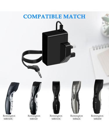 Remington MB320C USB Shaver Charger Cord - Compatible with MB320 MB320C MB310C MB42C MB200 - Pa3215U Replacement Charger - Buy Online on GoSupps.com