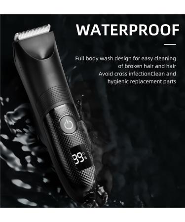 Buy Waterproof Rechargeable Hair Clippers for Men - Electric Hair Trimmer with LCD Display - Buy Online on GoSupps.com