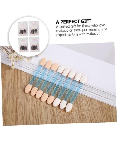 Didiseaon 40pcs Sponge Stick Eyeshadow Stick Double Ended Makeup Brush Eyeshadow Concealer Flash - Buy Online on GoSupps.com