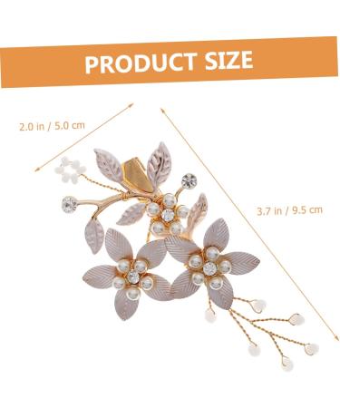 Didiseaon Bride Wedding Hairpin Rose Hair Clip Bride Accessories Flower Clip Bridesmaid Hair Accessories Gold Headpiece Bridal Hair Clip Wedding Headpiece Issue Card Temperament Rhinestone - Buy Online on GoSupps.com