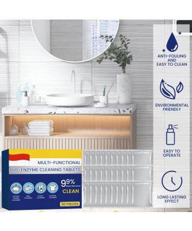KUIRUNRX Multifunctional Cleaning Tablets Organic Multifunctional Cleaning Tablets For Kitchen Cleaning Removing Rust and Stains (30 Pieces) - Buy Online on GoSupps.com