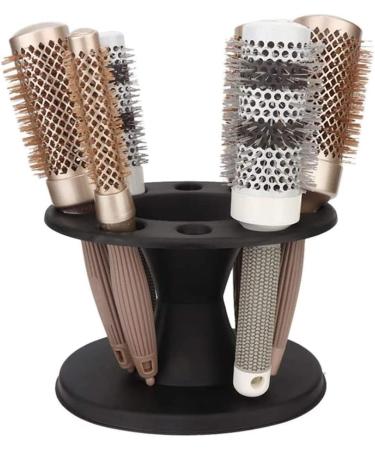 Hair Combs Stand Hair Brush Holder Storage Rack Cosmetic Brush Holder for Salon Barber Shop Black comb storage rack - Buy Online on GoSupps.com