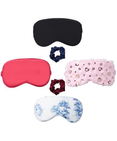 Silk Sleep Mask for Women Men Furry Eye Mask Soft Eye Cover Blindfold That Soothes The Mind Eyeshade