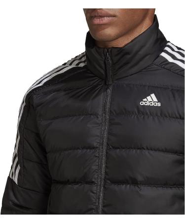 adidas Men's Essentials Down Jacket - Medium Black | Lightweight & Warm - Buy Online on GoSupps.com