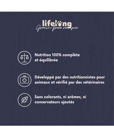 Amazon Brand - Lifelong Complete food for senior dogs of small breed without cereals made with fresh chicken meat - 3 kg - Buy Online on GoSupps.com