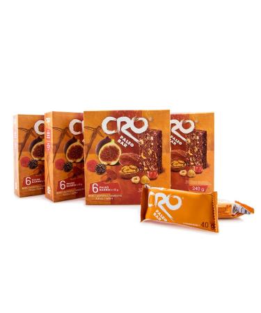 CRO PALEO BAR | SPECIAL PACK 4 boxes | 24 paleo bars x 40 g | Energy (fatigue) Weight (appetite suppressant slimming)