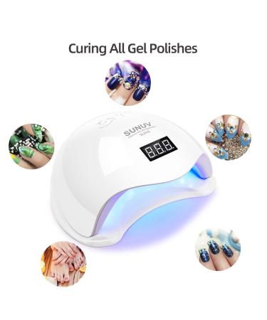 Shop 36W LED UV Nail Lamp - SUNUV Smart 2.0 for Gel Polish Timer & LCD Screen | Perfect Valentine Gift for Women & Couples - Buy Online on GoSupps.com
