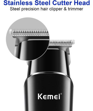 KEMEI Black Hair Clippers for Men Electric Cordless Clippers for Hair Cutting Professional Barber Clippers USB Rechargeable Wireless Haircut Clippers km-1113 - Buy Online on GoSupps.com