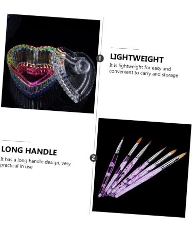 minkissy 1 Set Nail Art Crystal Cup Glass Cups with Lids Glass Nail Cup Container with Lid Glass Tumbler with Lid Glass with Lid Nail Powder Container Nail Pen Crystal Liquid Pastels Abs - Buy Online on GoSupps.com