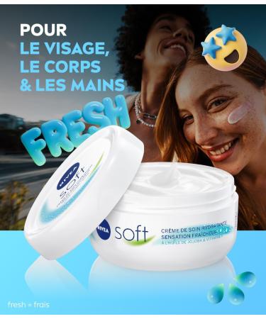 NIVEA Soft 3-in-1 Multi-Use Moisturizing Cream (1 x 50ml) Face Body and Hand Cream for Intense Hydration Multi-Use Moisturizing Cream - Buy Online on GoSupps.com