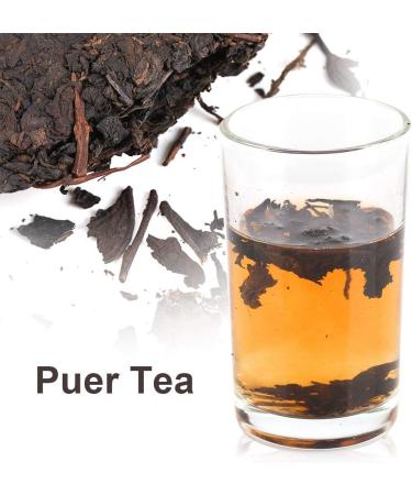 Chinese Yunnan Puerh Tea Cake - Organic Ripe Pu Erh Tea for Daily Drink and Gift (357g) - Buy Online on GoSupps.com