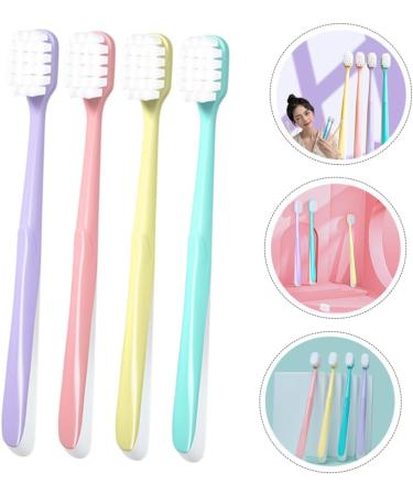 Mobestech 4-Piece Soft Cotton Toothbrush Set Wide Box Gentle Fur for Men | International Shipping - Buy Online on GoSupps.com