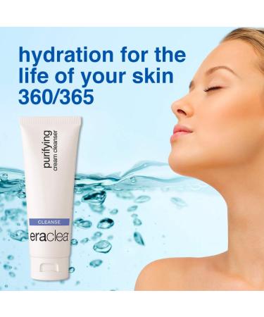 Eraclea Purifying Cream Cleanser - Hydrating Facial Cleanser with Hyaluronic Acid for Dry Skin (4 fl oz) | Gentle Skin Cleanser for All Skin Types - Buy Online on GoSupps.com