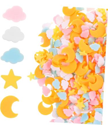 FOMIYES 4pcs 1 Nail Art Polymer Clay Sticker for Nails Star Moon Pendants Candy Stickers Nail Art Decoration Resin Sprinkles Nail Decals Fruit Stickers DIY Slices Decorative Sheet Manicure - Buy Online on GoSupps.com