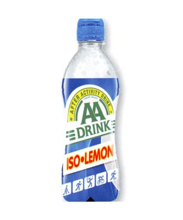 AA Drink Iso Lemon 12 x 500 ml bottle (Isotonic sports drink with lemon flavour)