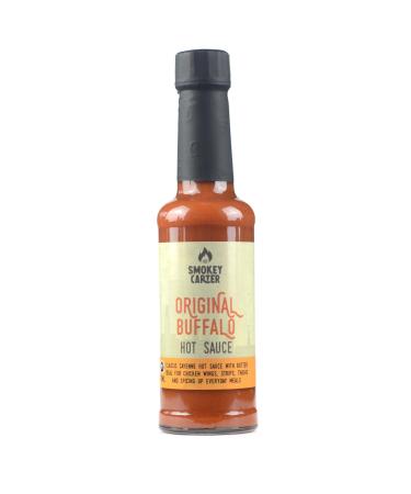 Original Buffalo Hot Sauce | The Smokey Carter | Made with aged cayenne pepper and real butter | Hot Sauce for chicken wings