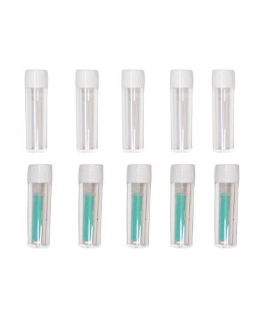 10pcs Pocket Colourful Soft silicone contact lens Inserter Sticks Lenses care product with independent small bottle for easy travel and carrying when going out (middle with hole) CW0771
