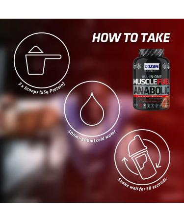 USN Muscle Fuel Anabolic Chocolate All-in-one Protein Powder Shake (4kg): Workout-Boosting Anabolic Protein Powder for Muscle Gain Chocolate 4 kg (Pack of 1) - Buy Online on GoSupps.com