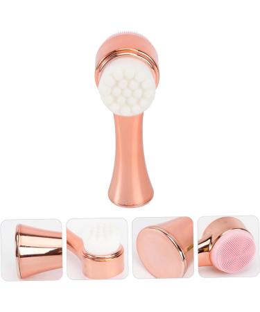Housoutil Silicone Facial Tool Double-sided Facial Brush Facial Exfoliator Tool Facial Scrubber Brush Floral Scrunchies Facial Cleaning Brush Skin Cleansing Brush Skincare Tool Face Diamond 13x4.5cm Golden - Buy Online on GoSupps.com