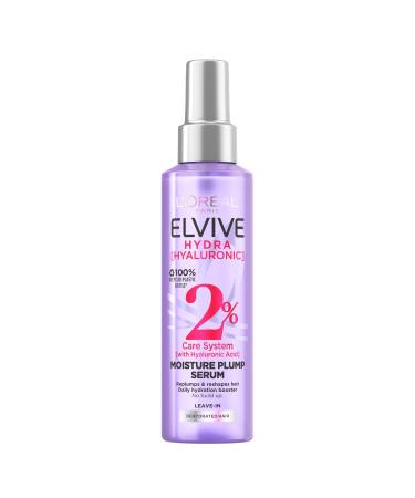 L'Oreal Paris Elvive Hydra Hyaluronic Serum With Hyaluronic Acid for Dry Dehydrated Hair Replumping Hydrating Treatment for All Hair Types 150ml - Buy Online on GoSupps.com