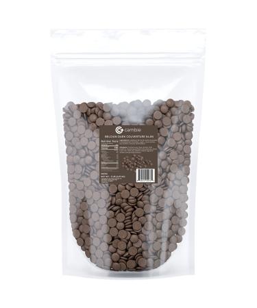 Cambie Belgian Dark Chocolate 54.5% Couverture Callets 5 lb - For Pastry Chefs, Chocolatiers, Home Bakers | Fresh Resealable Pouch | Semisweet Belgium Cocoa - Buy Online on GoSupps.com