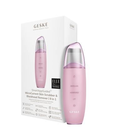 Geske |SmartAppGuided Microcurrent Skin Scrubber & Blackhead Remover |9 in 1 |Skincare Tools |Face Cleaning |Anti -aging and cleaning |Professional face lift |Blackhead pink - Buy Online on GoSupps.com