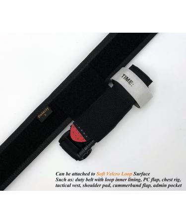 Dotacty Elastic Tourniquet Holder - Black TQ Holster for Tactical Vest, Chest Rig, Duty Belt - Hook & Loop Strap Storage with Retention Loop - Buy Online on GoSupps.com