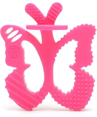 Chewbeads - Chewpal - 100% Silicone Teething Toy with Training Brush for Infants  Babies & Toddlers - Textured Baby Teether - Medical Grade Silicone  BPA Free & Phthalate Free Butterfly