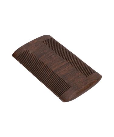 Beard Comb Professional Black Sandalwood Double Sided Fine Teeth Lice Removal Comb Grooming Tool for Men