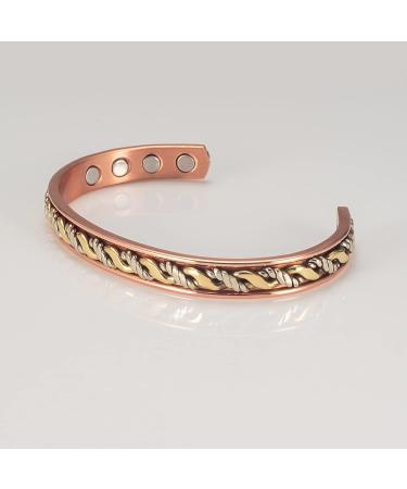 Enermagix Magnetic Copper Bracelets for Men & Women - 99.9% Solid Copper Cuffs with 3516 Gauss Magnets - Shop Internationally! - Buy Online on GoSupps.com