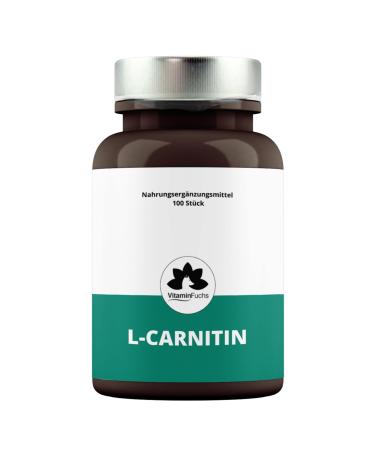 High dose L-carnitine - 500mg L-carnitine per capsule - Alternative to carnitine powder & carnitine tablets - Vegan by VitaminFuchs - Buy Online on GoSupps.com